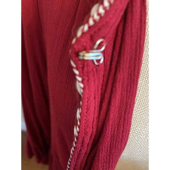 NWT Hazel 3/4 Sleeve Women's Size 2X Open Red Daryle Peasant Top - Picture 7 of 11